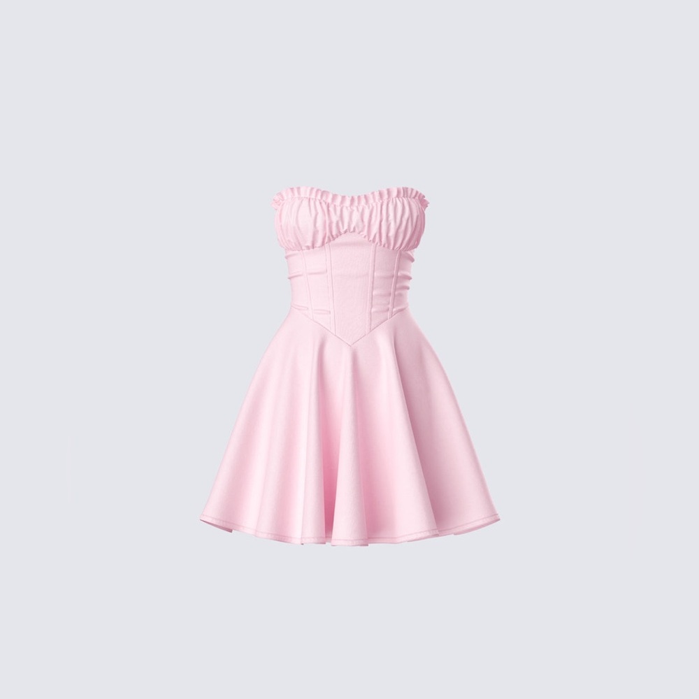 FINESSE Bonnie Pink Mini Dress - Picture 2 of 7